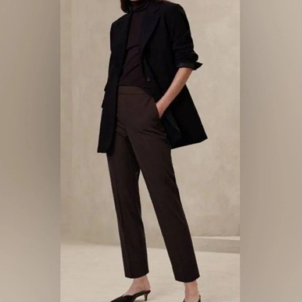 Banana Republic Factory Hayden Tapered Pant Business Casual Coffee Brown Size 6